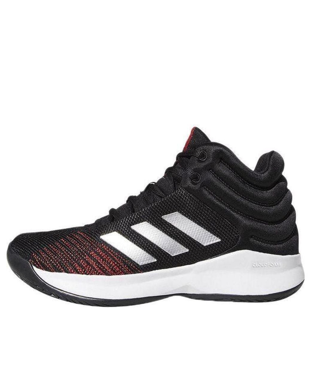 Adidas Black Pro Spark 2018 Basketball Shoes 'Core Scarlet' for men