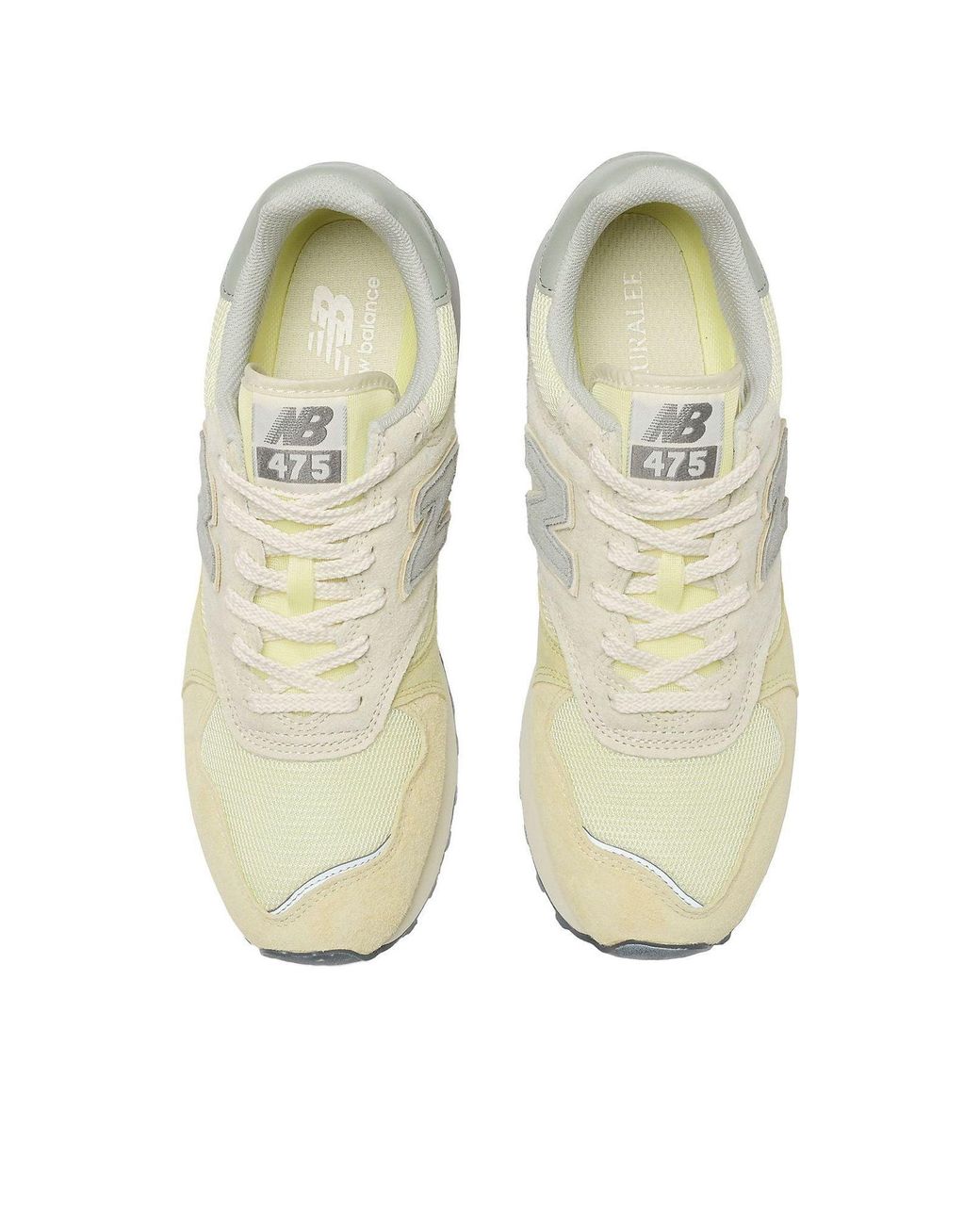 New Balance White X Auralee 475 'Light Volt' for men