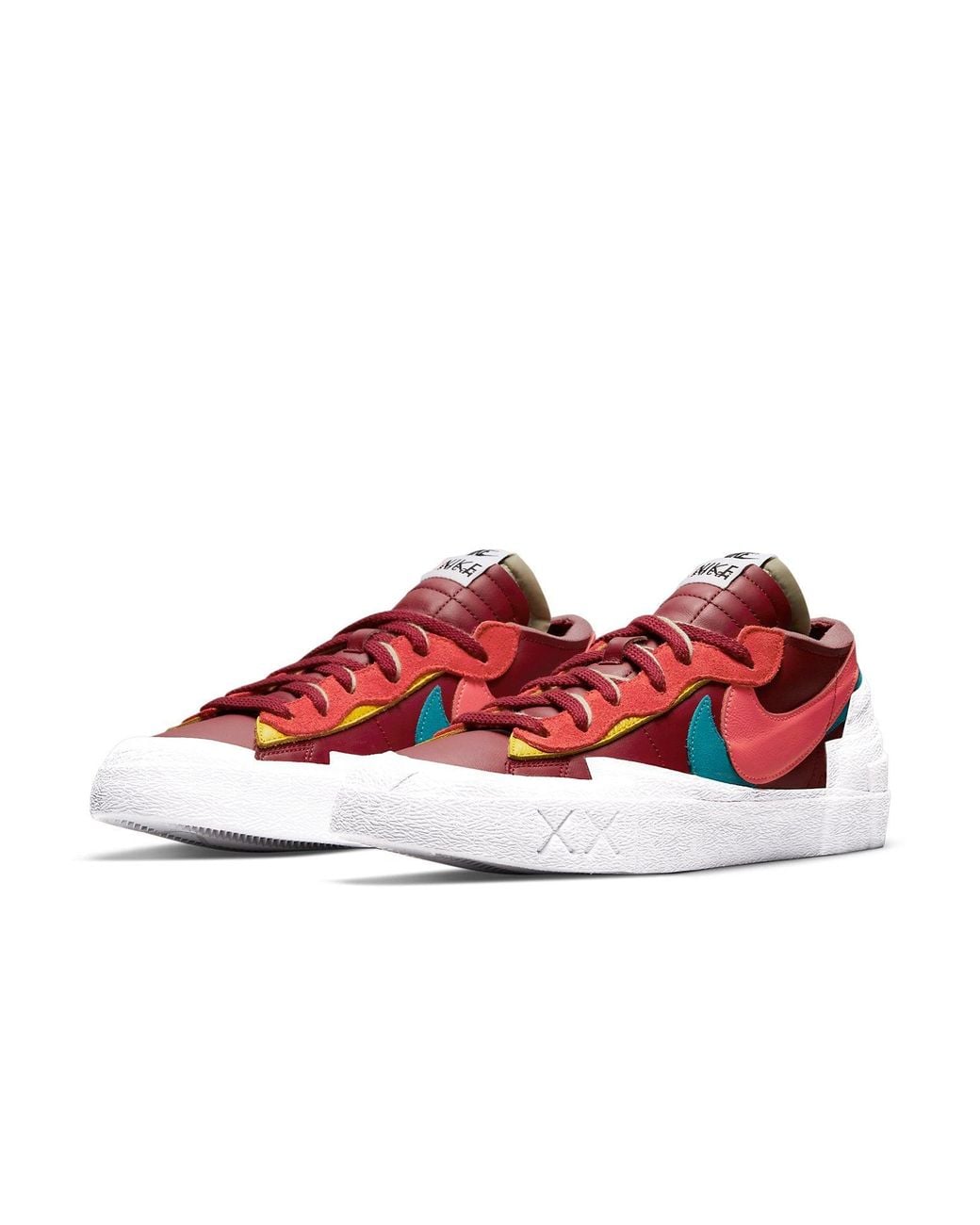 Nike Red X Sacai X Kaws Blazer Low 'Team' for men