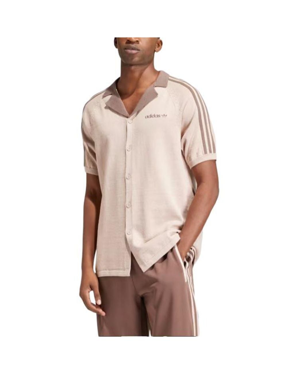 Adidas Natural Originals Premium Knitted Tee Asia Sizing for men