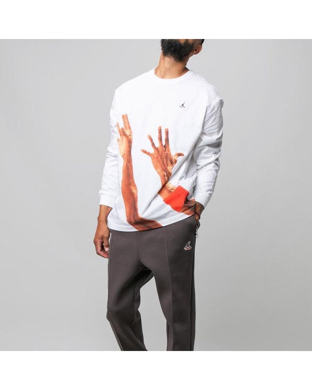 Nike White X Union La The J Long-Sleeve T-Shirt for men