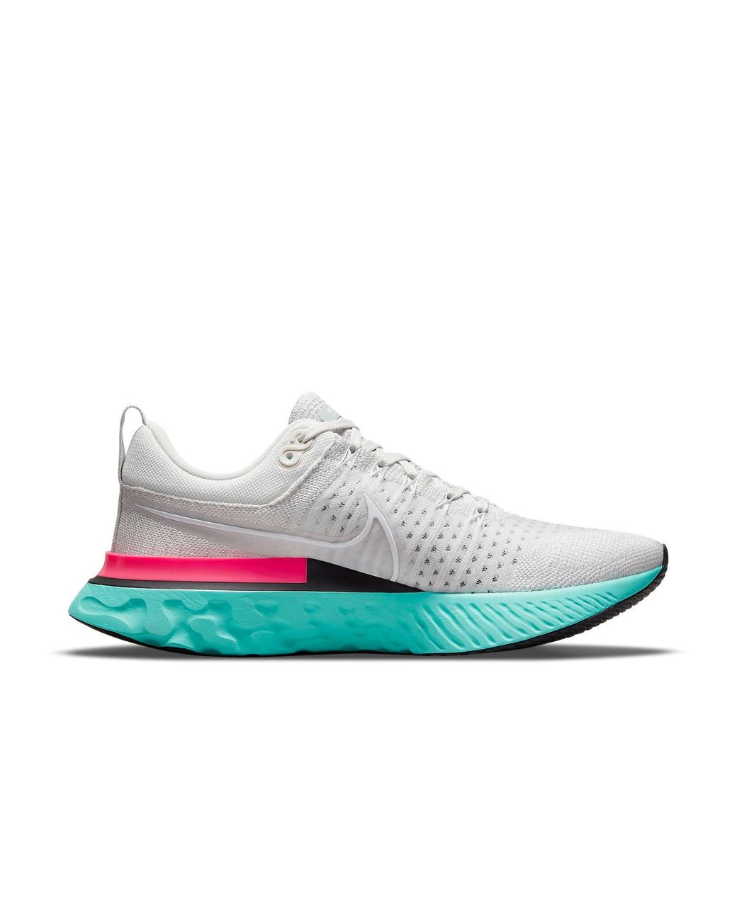 Nike White React Infinity Run Flyknit 2 'South Beach' for men