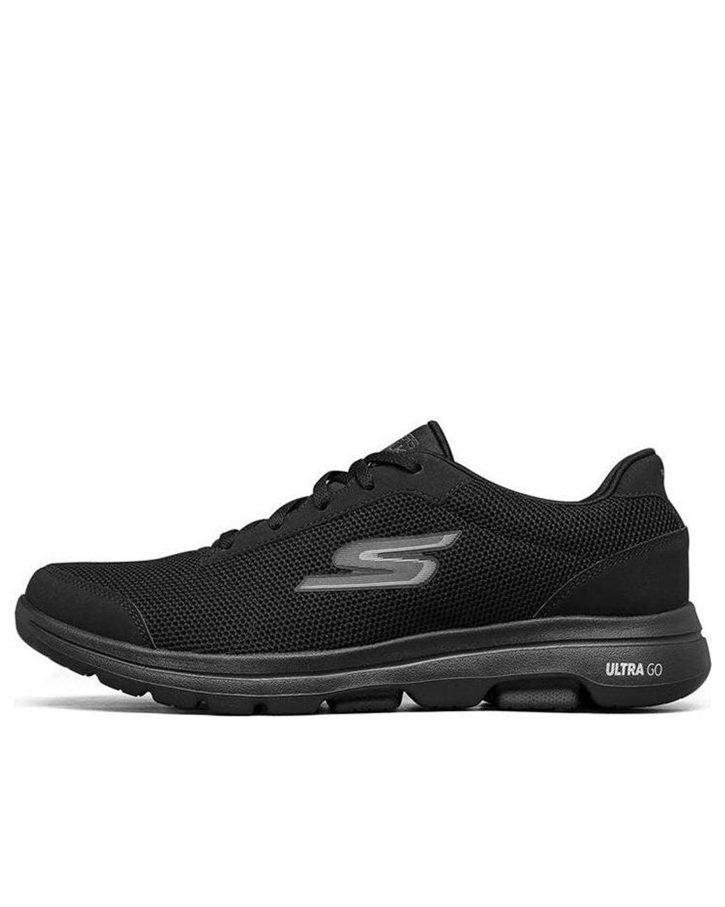 Skechers Black Go Walk 5 Qualify 'Charcoal' for men