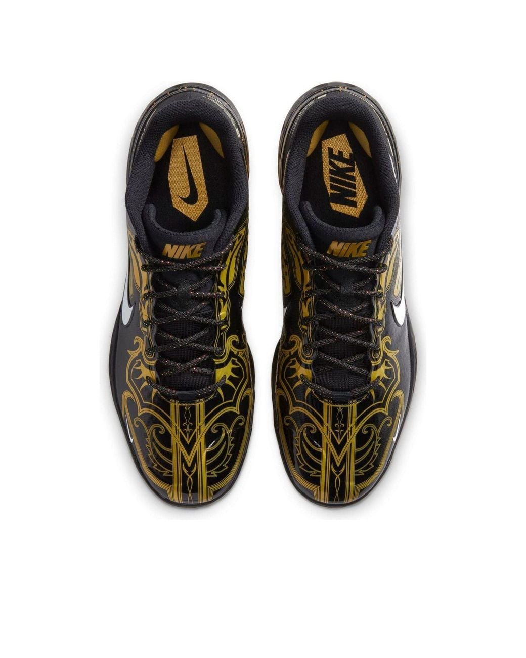 Nike Black Alpha Huarache Elite 3 Low Premium Metallic Vivid' for men