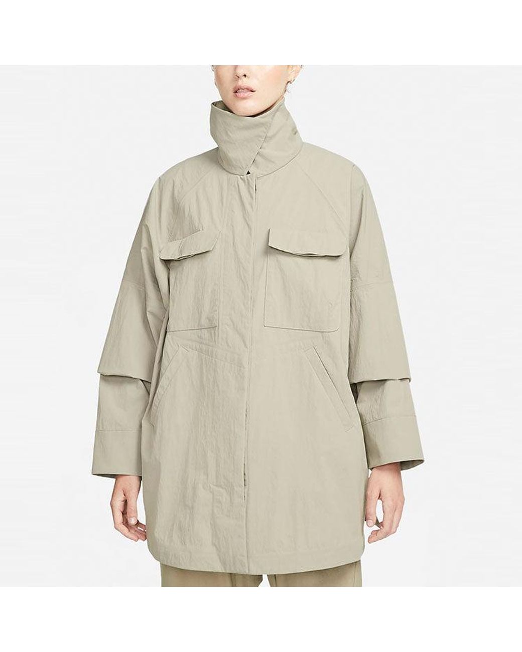 Nike Natural (Wmns) Esc Series Solid Color Pocket High Collar Jacket