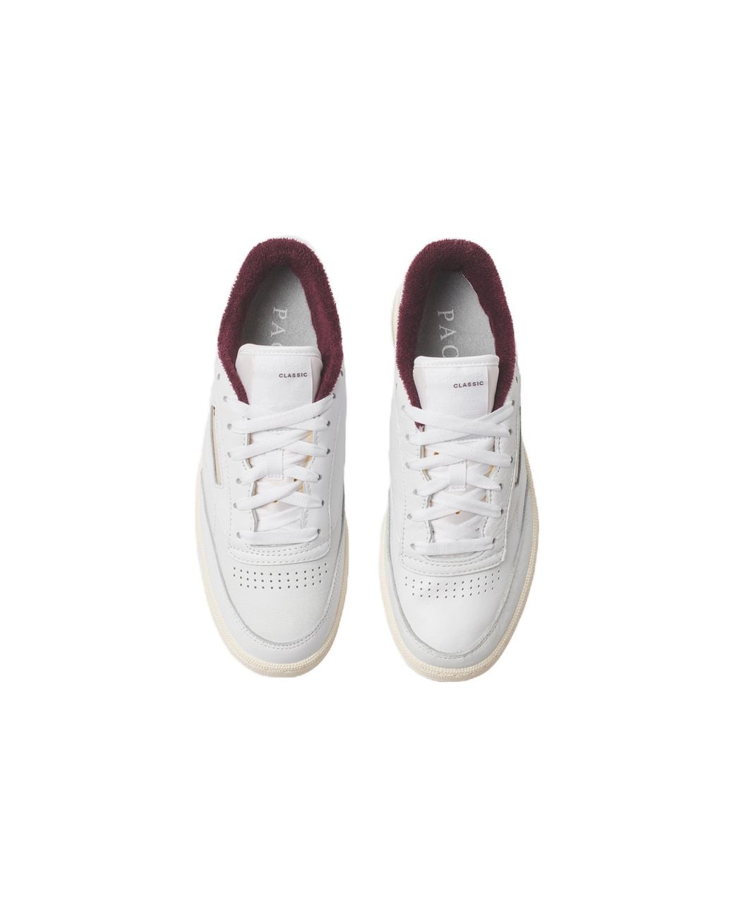 Reebok White Packer Shoes X Club C 85 'Mismatched Panels' for men