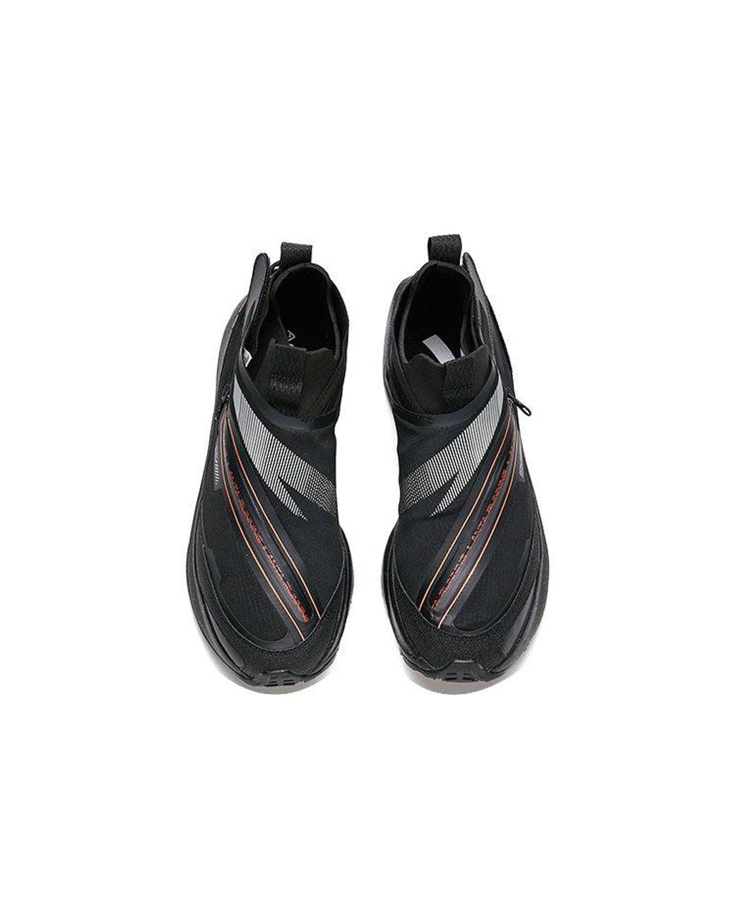 Anta Black Running Series Sneakers Leather for men