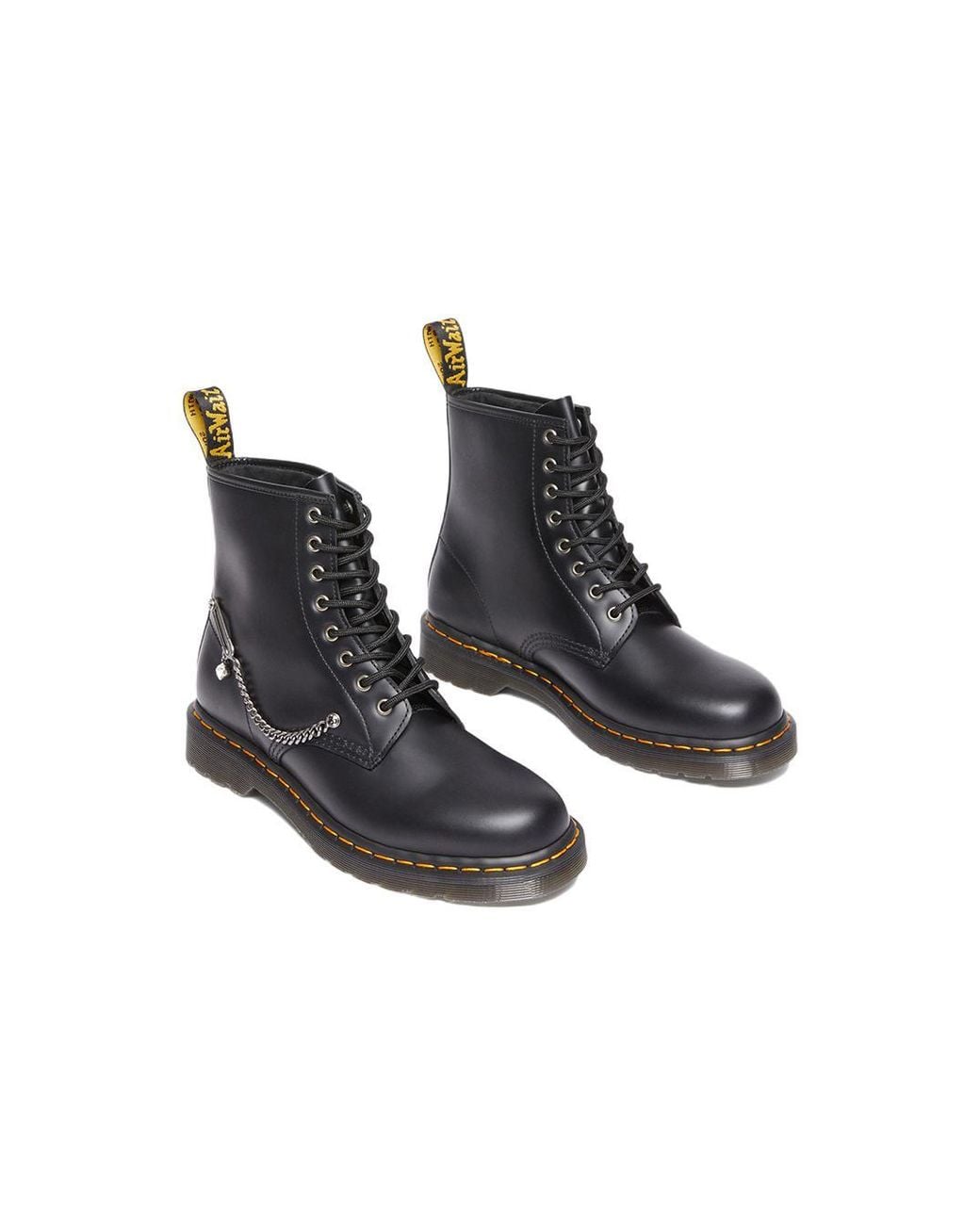 Dr. Martens Black (Wmns) 1460 Swarovski Leather Lace Up Boots
