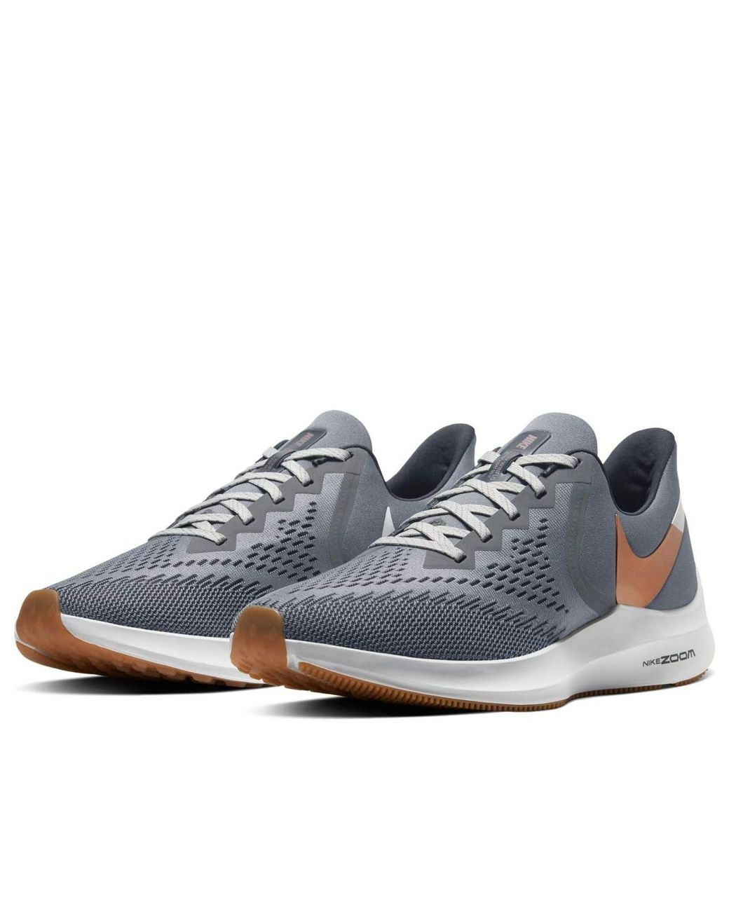 Nike Blue Air Zoom Winflo 6 'Smoke Gum' for men