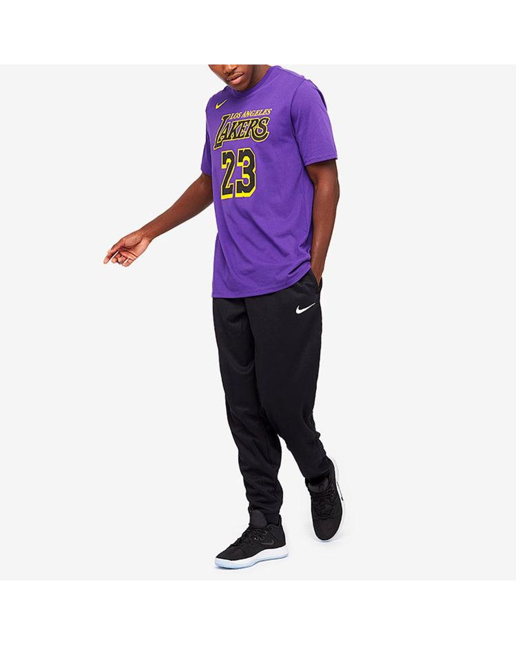 Nike Purple Nba City Limited Jersey 2018-2019 Los Angeles Lakers Lebron James No. 23 Ao0897-551 for men