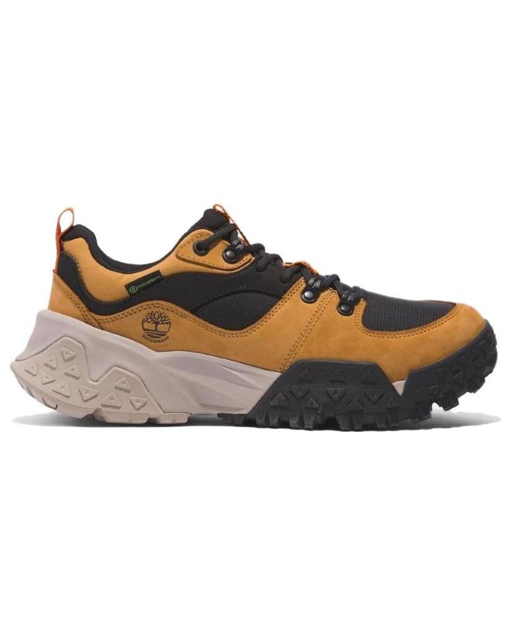 Timberland Brown Motion Scramble Low Laceup Waterproof Hikers 'Wheat Nubuck' for men