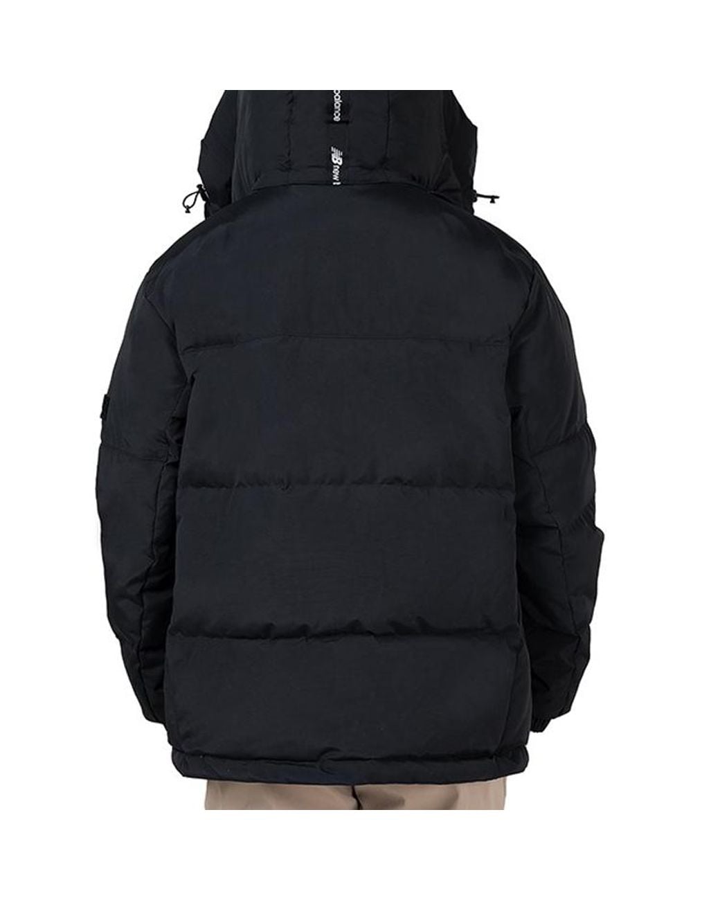 New Balance Blue Warm Hooded Down Jacket for men