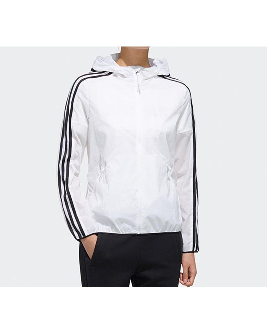 Adidas White (Wmns) Windbreaker 3S Jacket