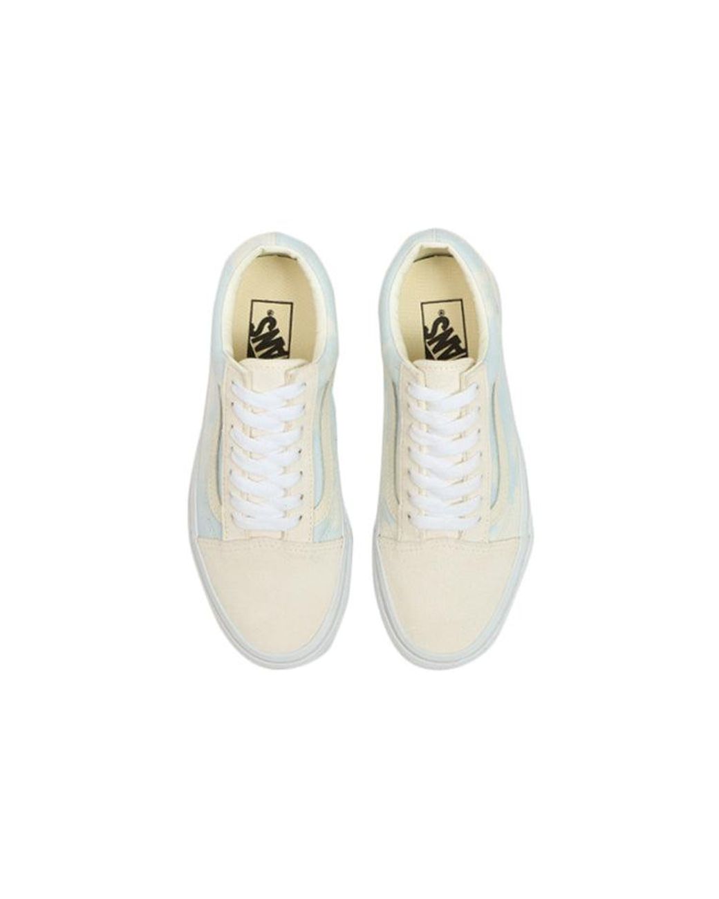 Vans White Old Skool 'Bleach Wash for men