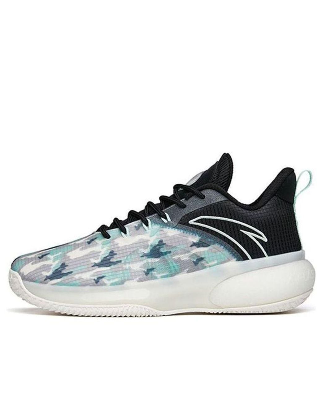 Anta Blue Cement Bubble Basketball Shoes for men