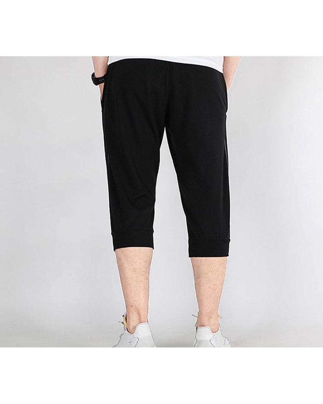 Adidas Black M E Lwft 34 Pnt Knit Sports Pants for men