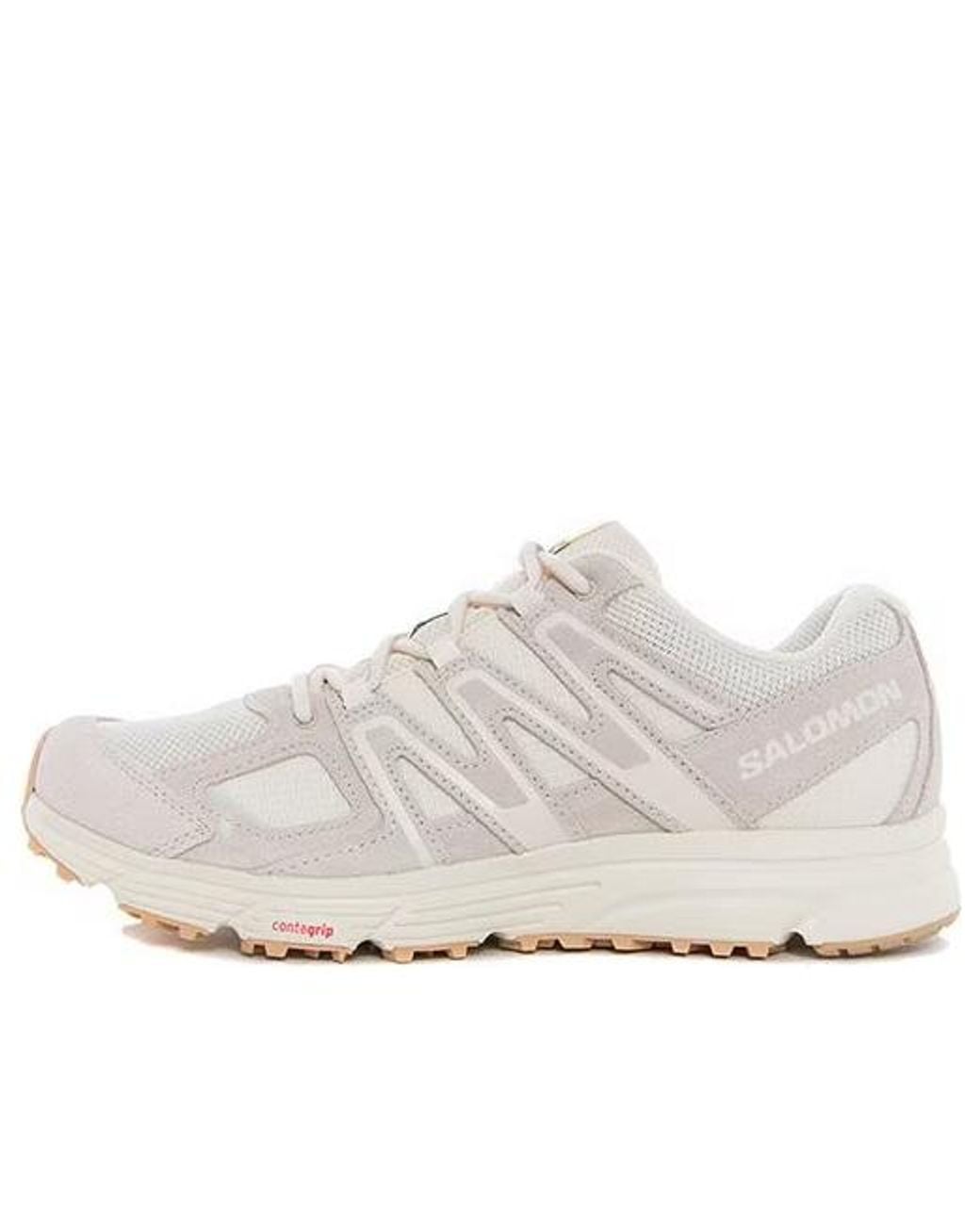 Salomon White X-Mission 4 Suede 'Rainy Day Kelp' for men
