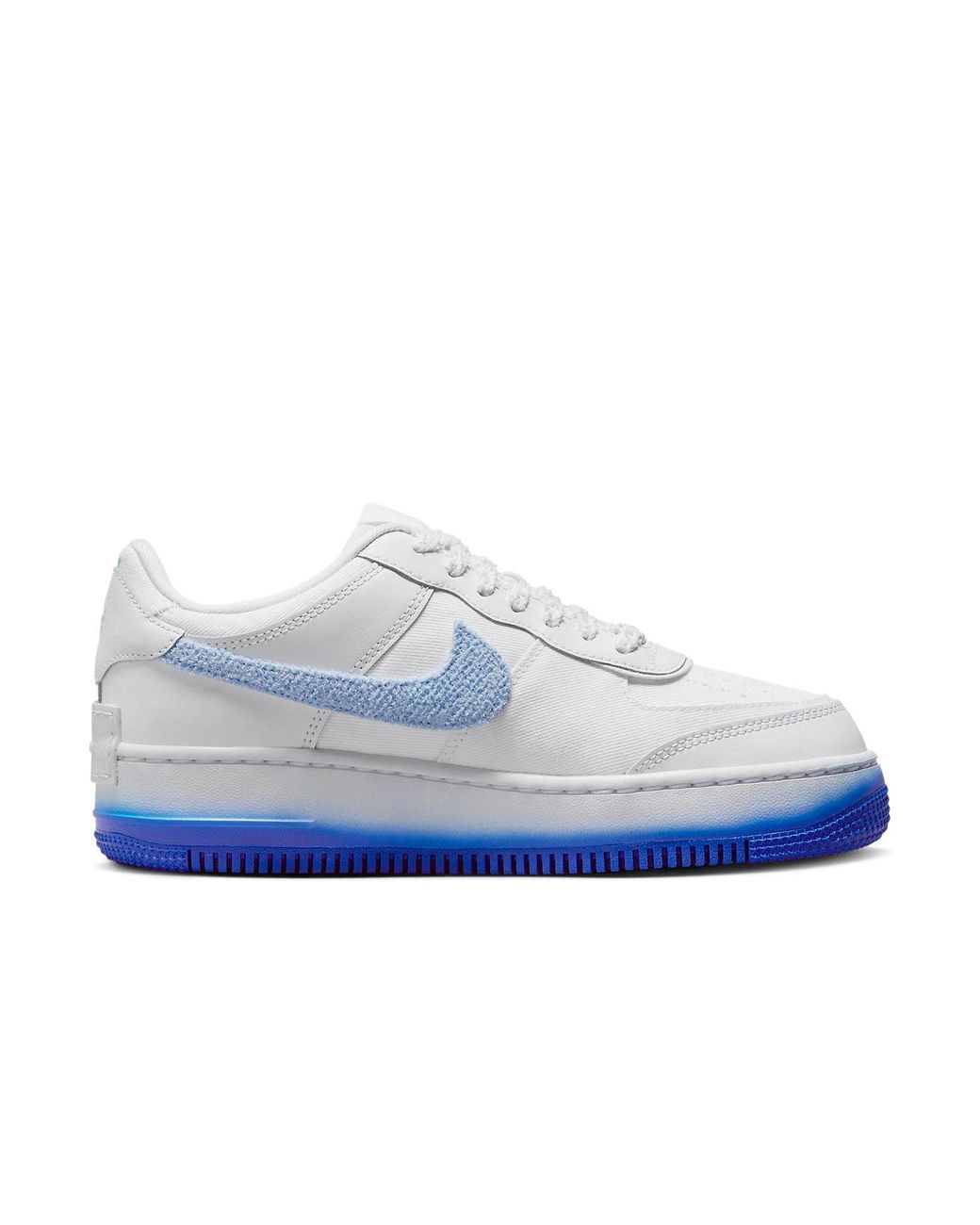 Nike Blue (Wmns) Air Force 1 Low Shadow 'Chenille Swoosh'
