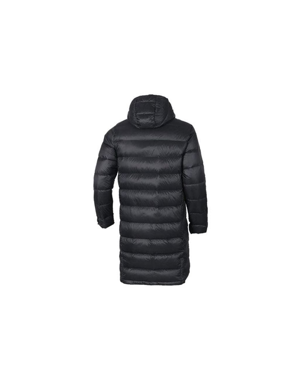 Adidas Black Stay Warm Solid Color Soccer/Football Hooded Down Jacket for men