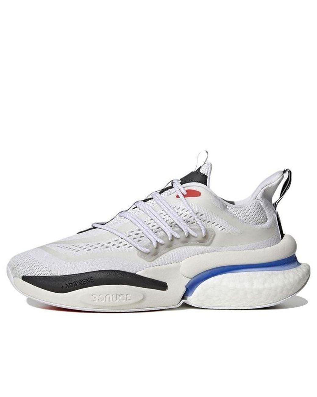 Adidas White Alphaboost V1 Fusion' for men
