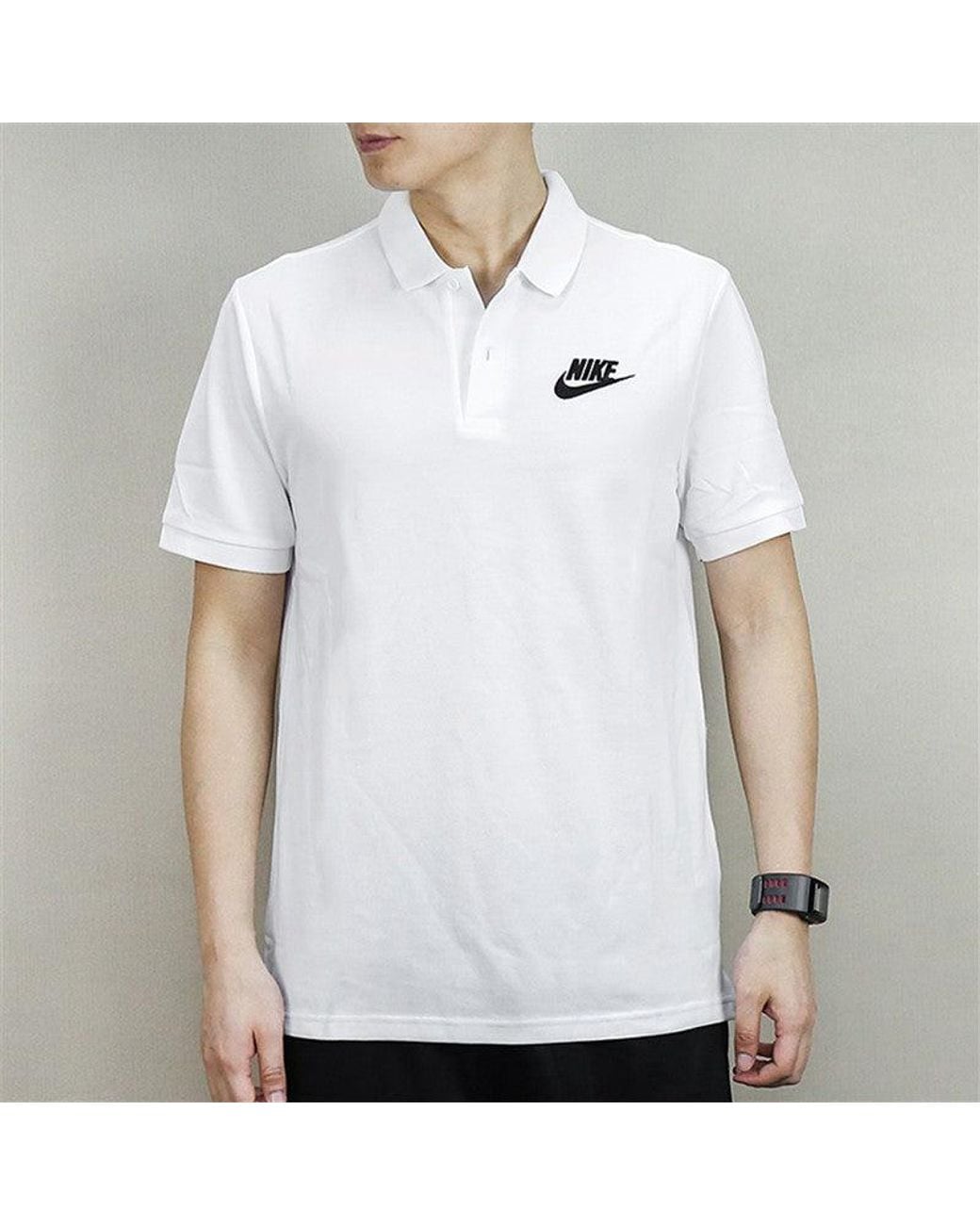 Nike White Casual Sports Short Sleeve Polo Shirt for men