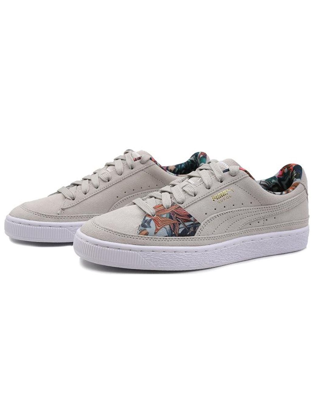 PUMA Gray Suede Skate Palms 'Light' for men