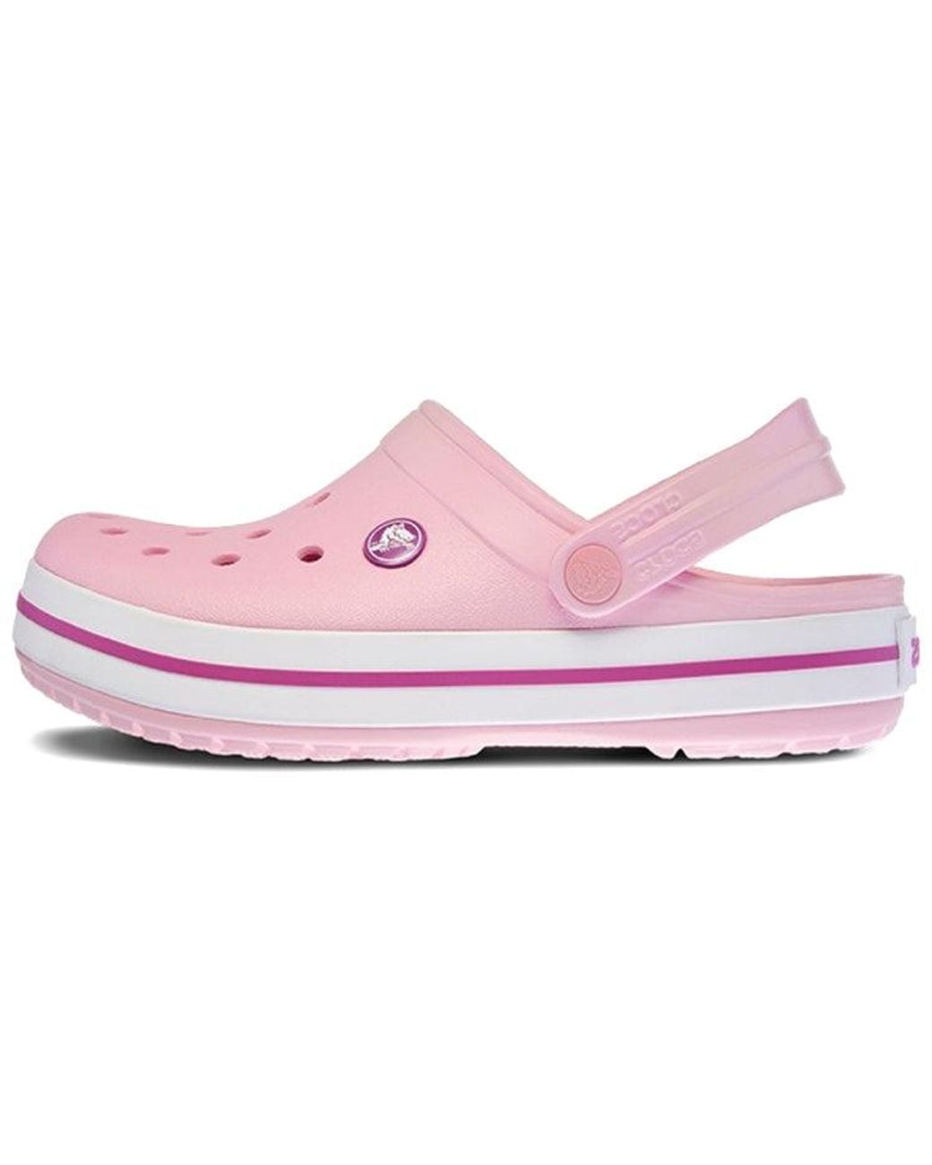 CROCSTM Pink Crocband Beach Sandals