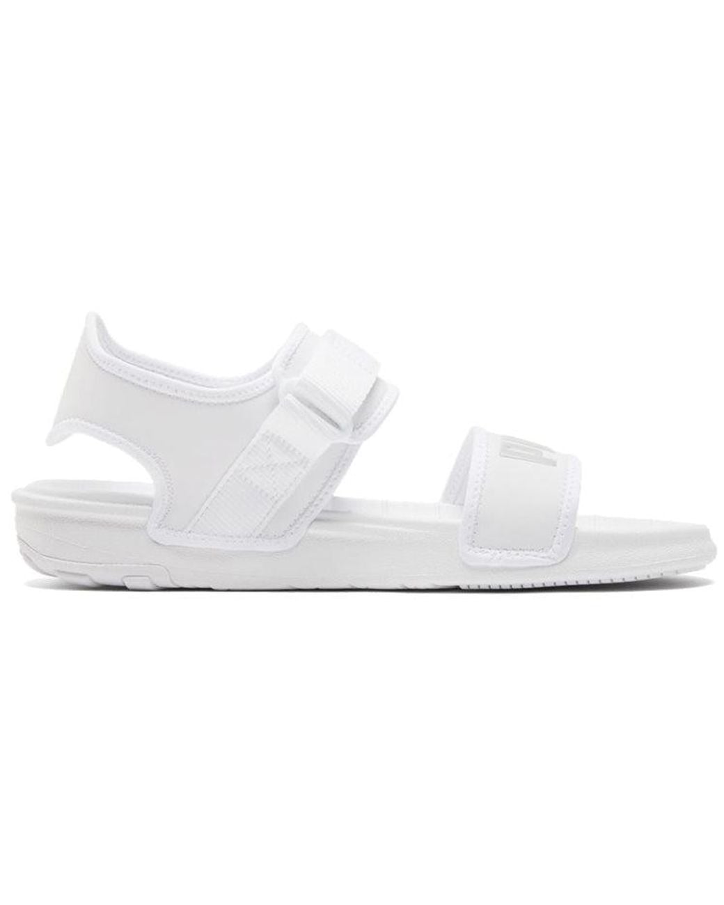 PUMA White Softride Sandal for men