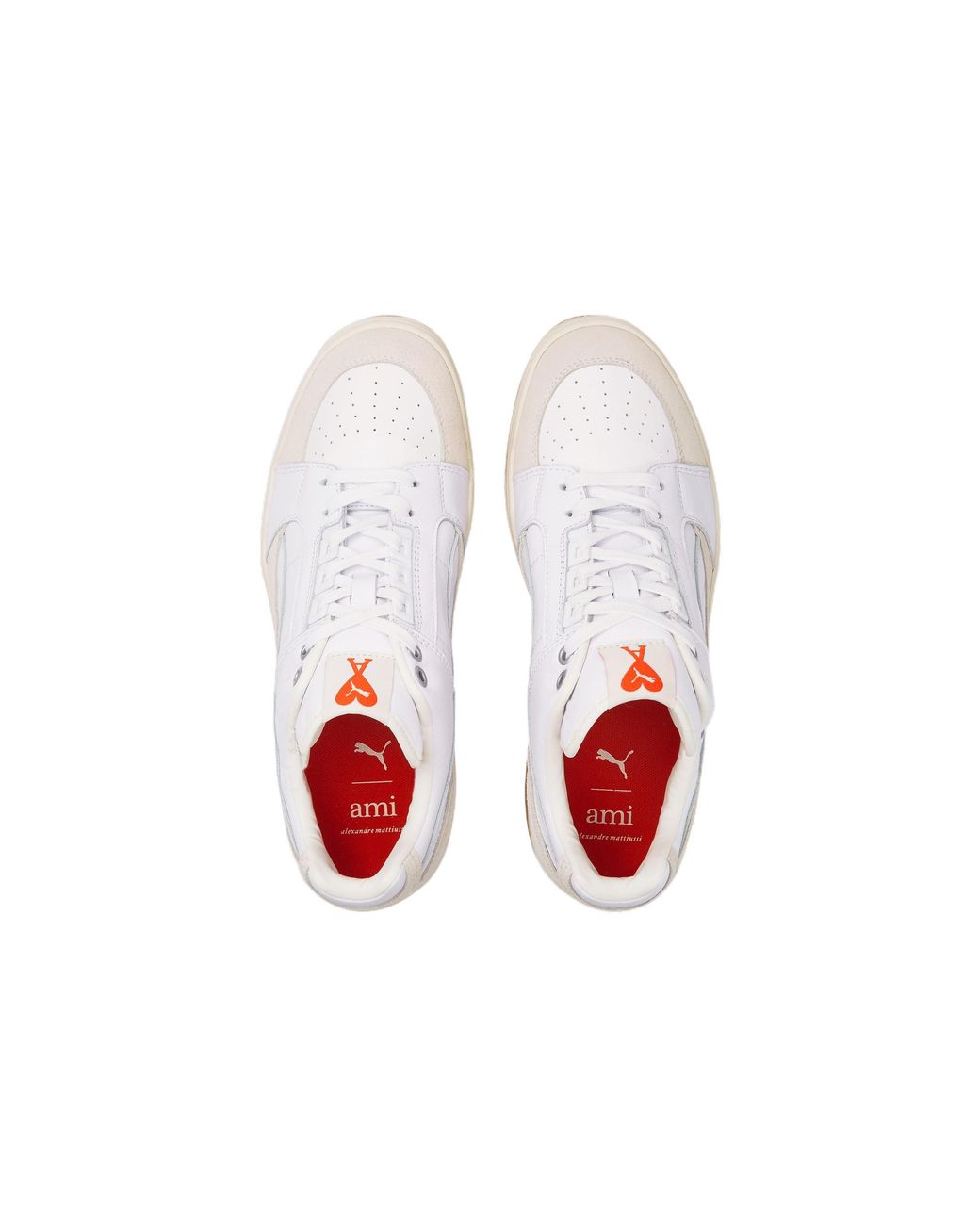 PUMA White Ami X Slipstream Low Pristine' for men