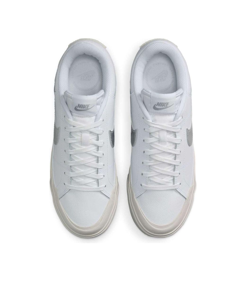 Nike White (Wmns) Court Legacy Lift Metallic'