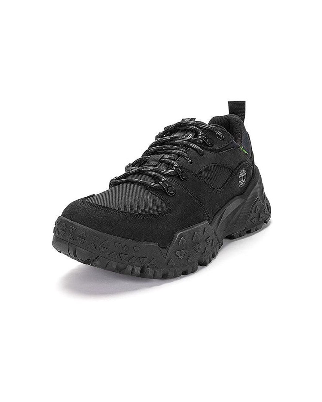 Timberland Black Motion Scramble Low Lace Up Waterproof Hikers Nubuck' for men