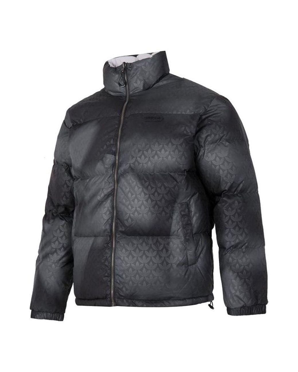 Adidas Gray Rev Down Jacket Asia Sizing Gresix' for men