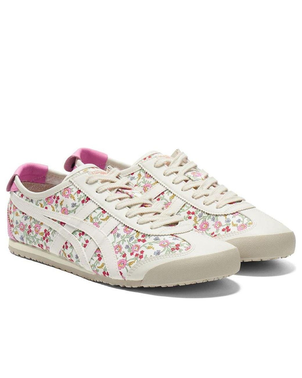 Onitsuka Tiger White Mexico 66 "Cream Floral" Sneakers for men