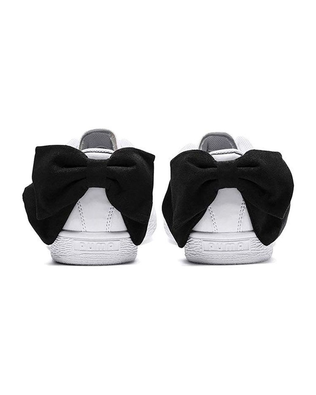 PUMA White (Wmns) Basket Bow