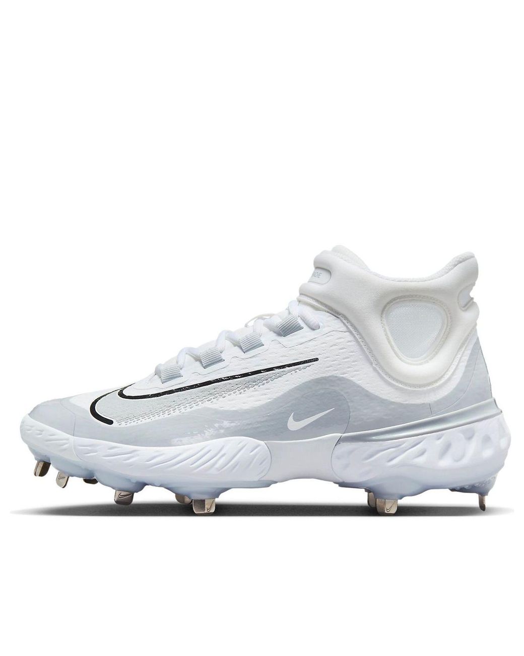 Nike White Alpha Huarache Elite 4 Mid Wolf' for men