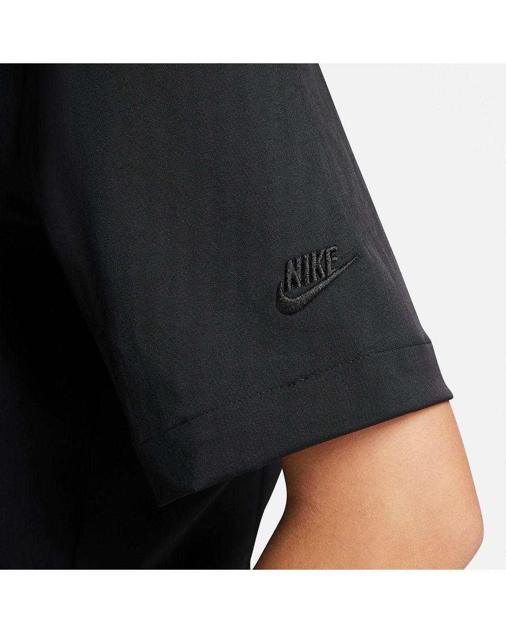 Nike Black (Wmns) Sportswear Dri-Fit Tech Pack Woven Polo