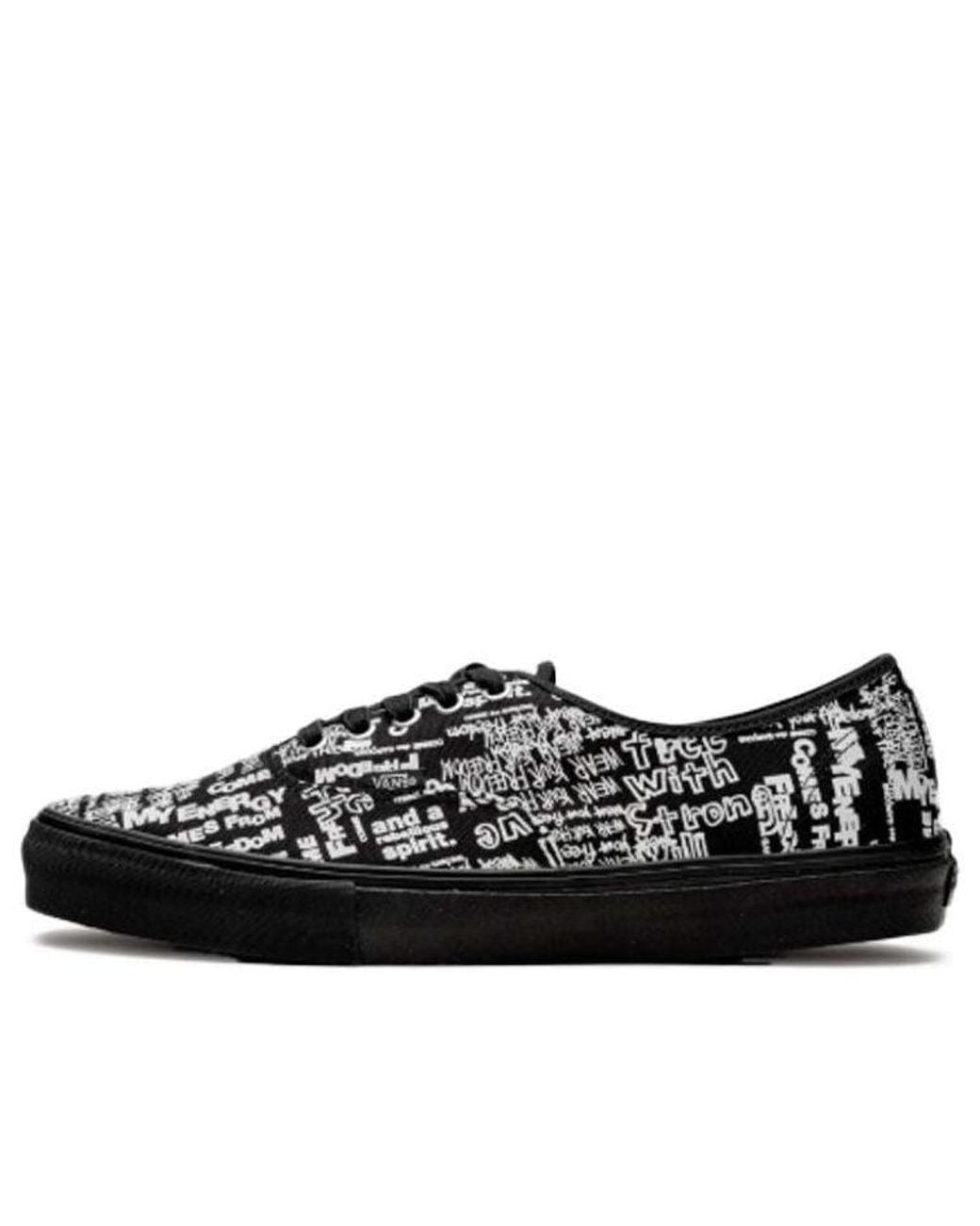 Vans Black X Comme Des Garcons Authentic Lx 'Graffiti' for men