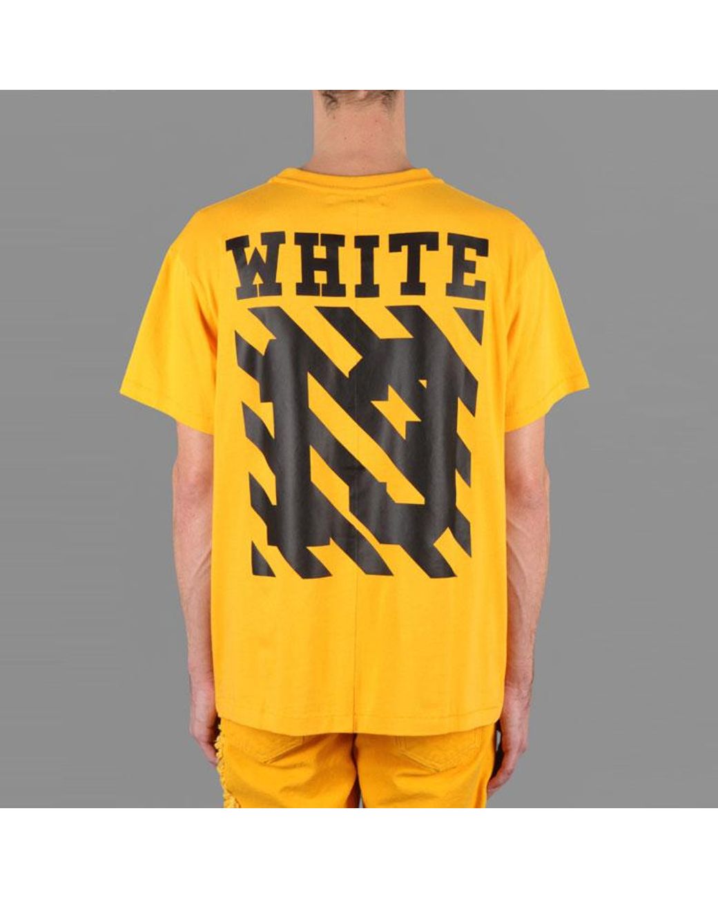 Off-White c/o Virgil Abloh Yellow Ss21 Co Virgil Ablo Ow Tee