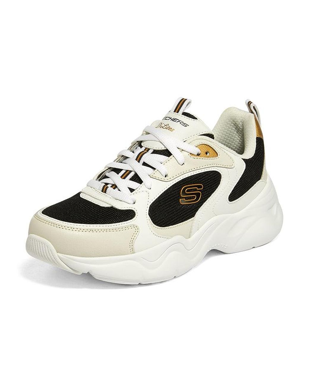 Skechers White (Wmns) D'Lites Airy 3.0