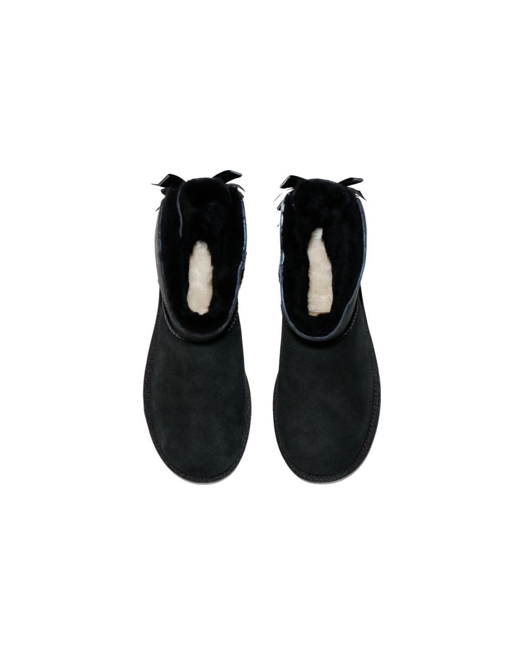 Ugg Black (Wmns) Mini Bailey Bow Ii Boot Fleece Lined