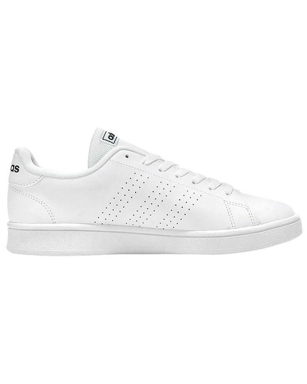 Adidas White Advantage Base Trace' for men