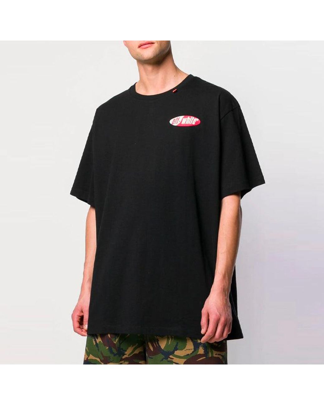 Off-White c/o Virgil Abloh Black Ss19 Arrow Printing Short-Sleeve Tee for men