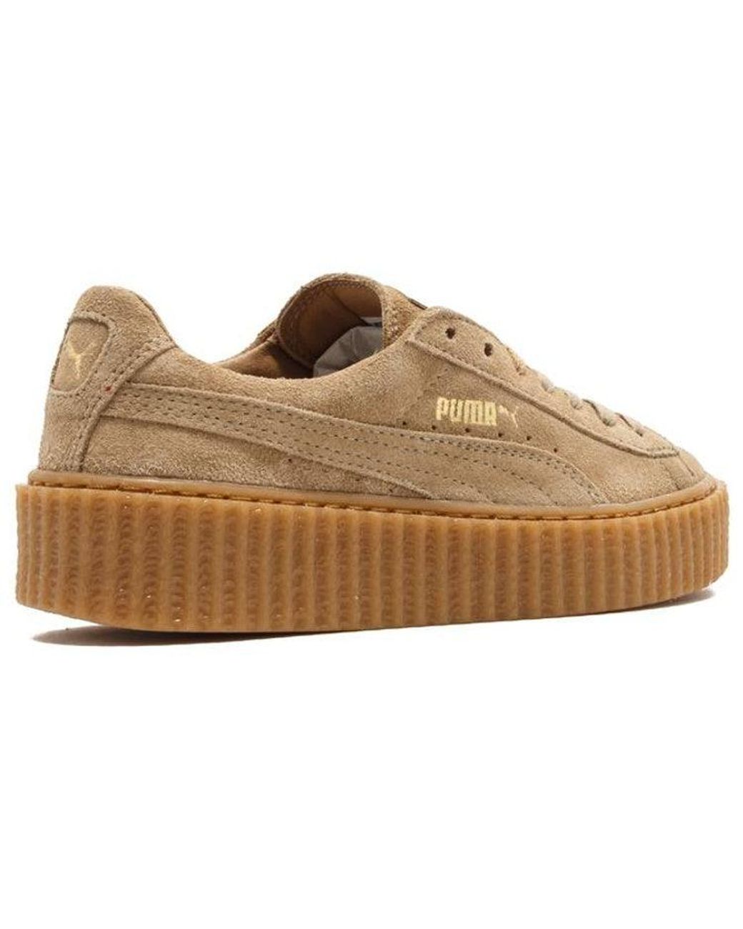 PUMA Brown (Wmns) Fenty X Suede Creeper 'Oatmeal'