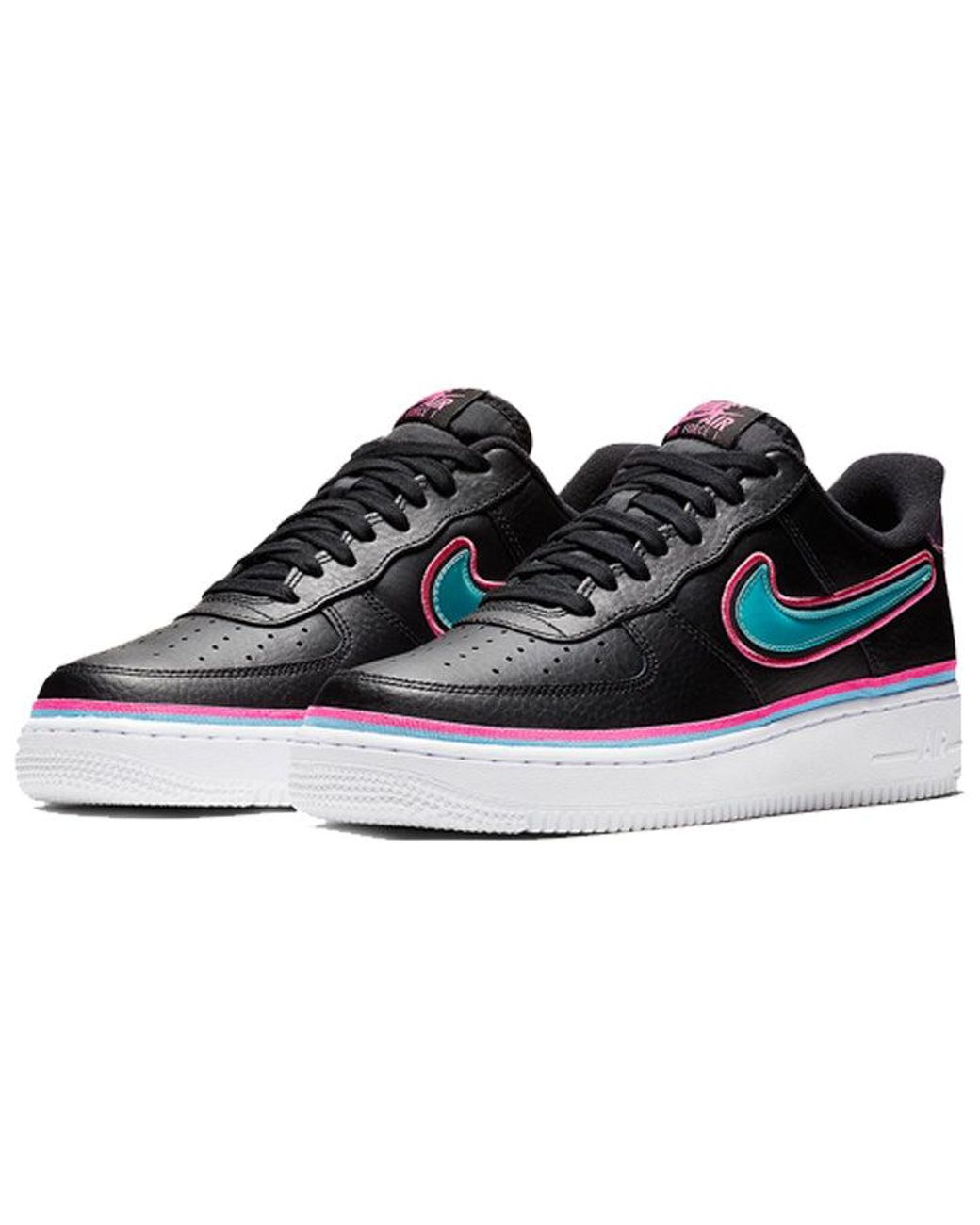 Nike Black Air Force 1 '07 Lv8 Sport 'South Beach' for men