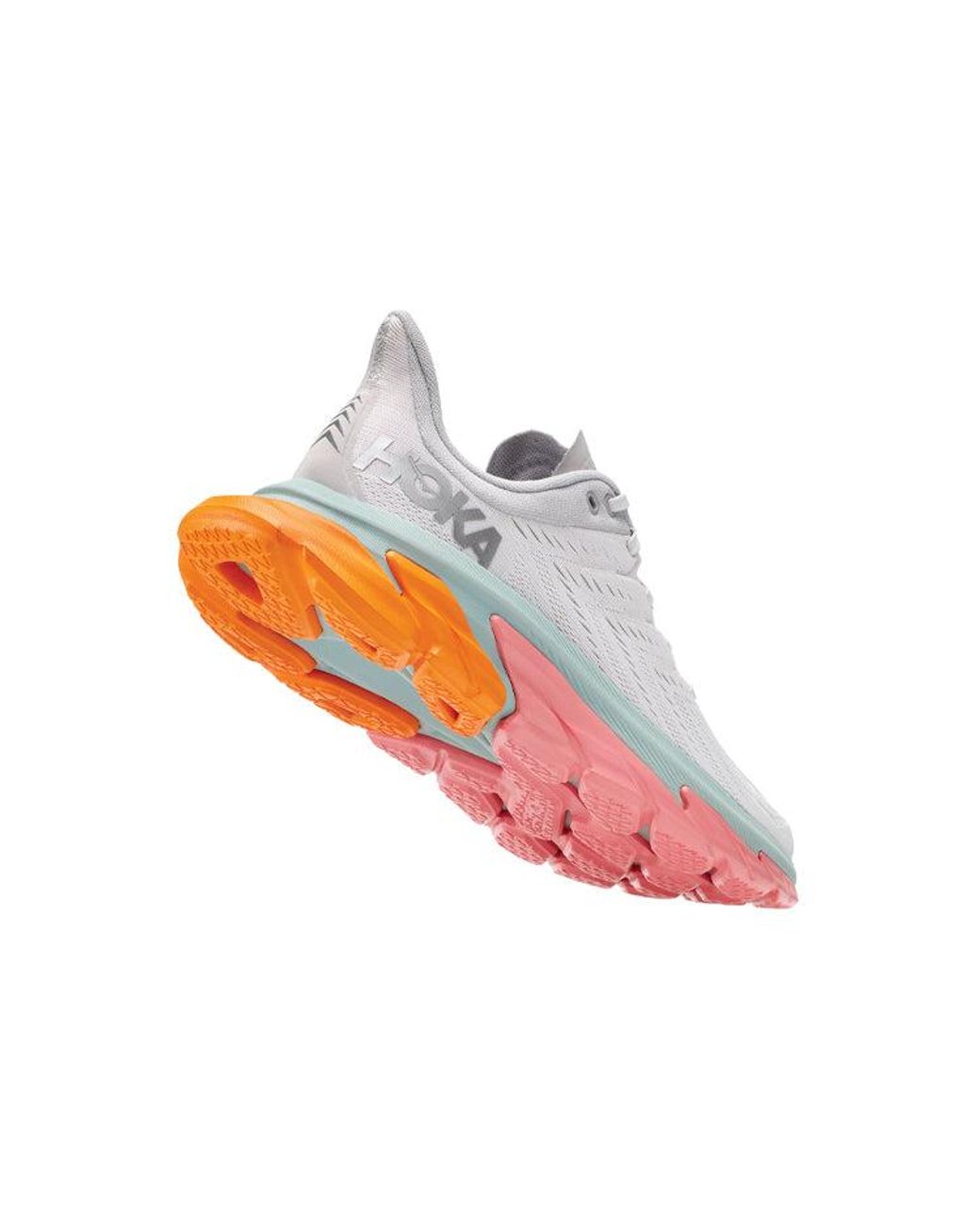 Hoka One One White Clifton Edge 'Nimbus Cloud Lunar Rock' for men