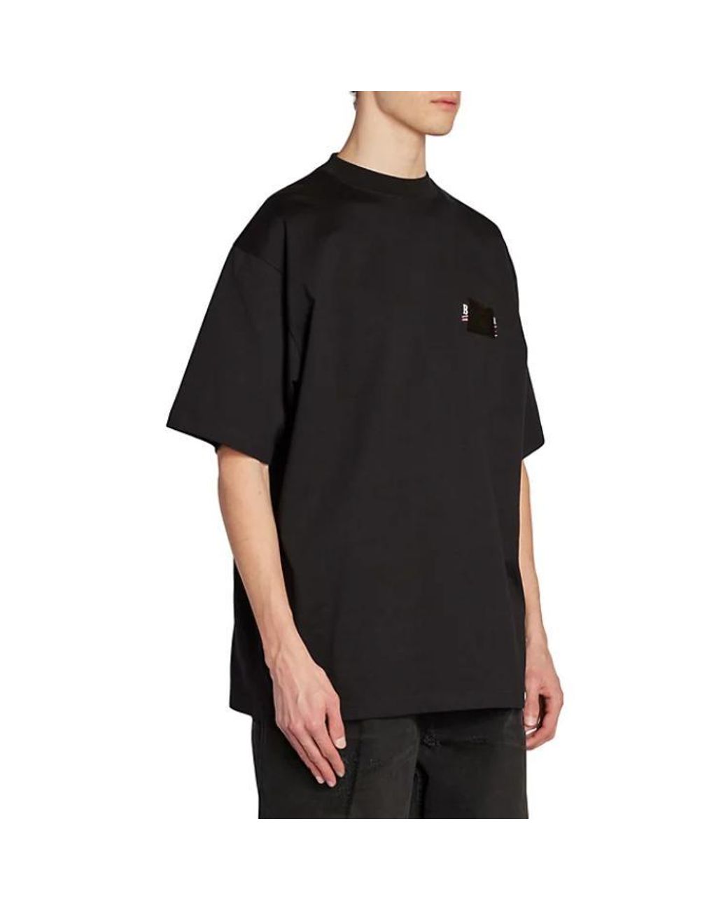 Balenciaga Black Gaffer T-Shirt Large Fit for men