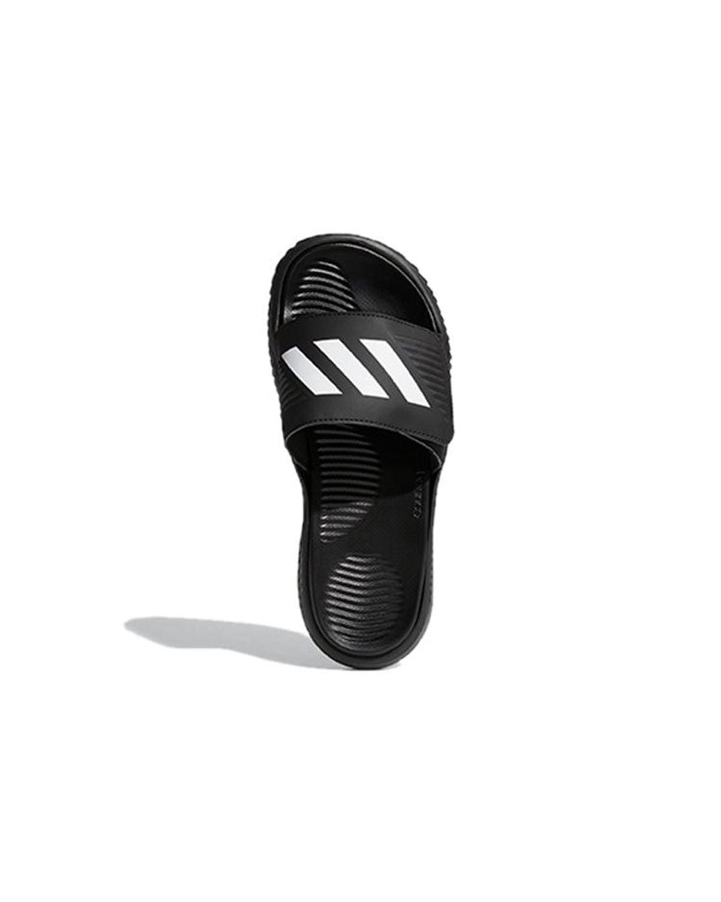 Adidas Black Alphabounce Slide for men