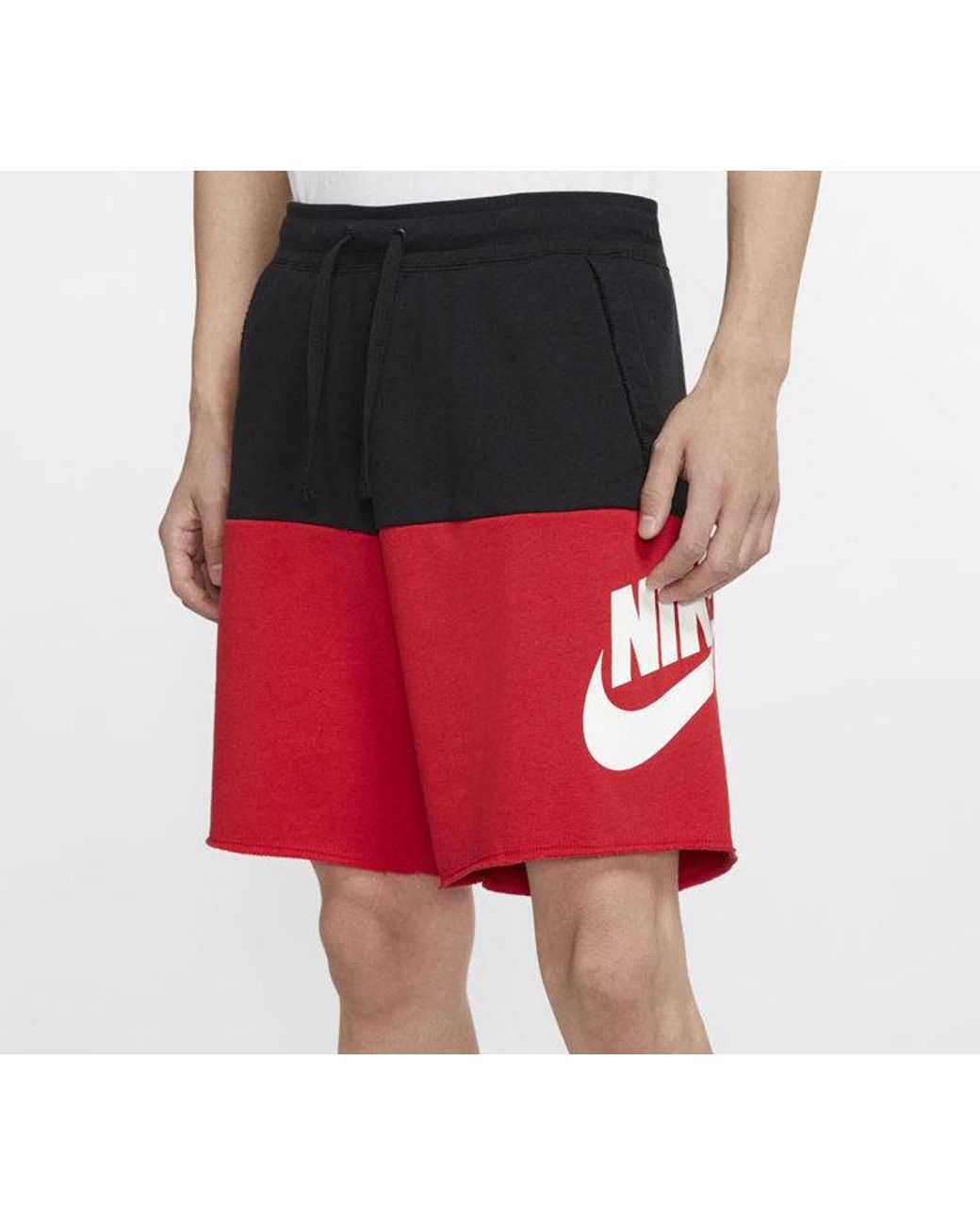 Nike Large Logo Sports Shorts Blackred for men