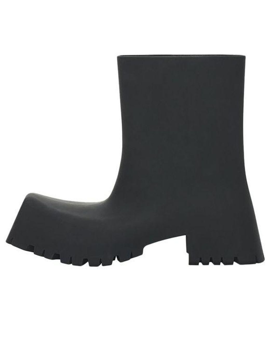 Balenciaga Black 50Mm Trooper Rubber Boots for men
