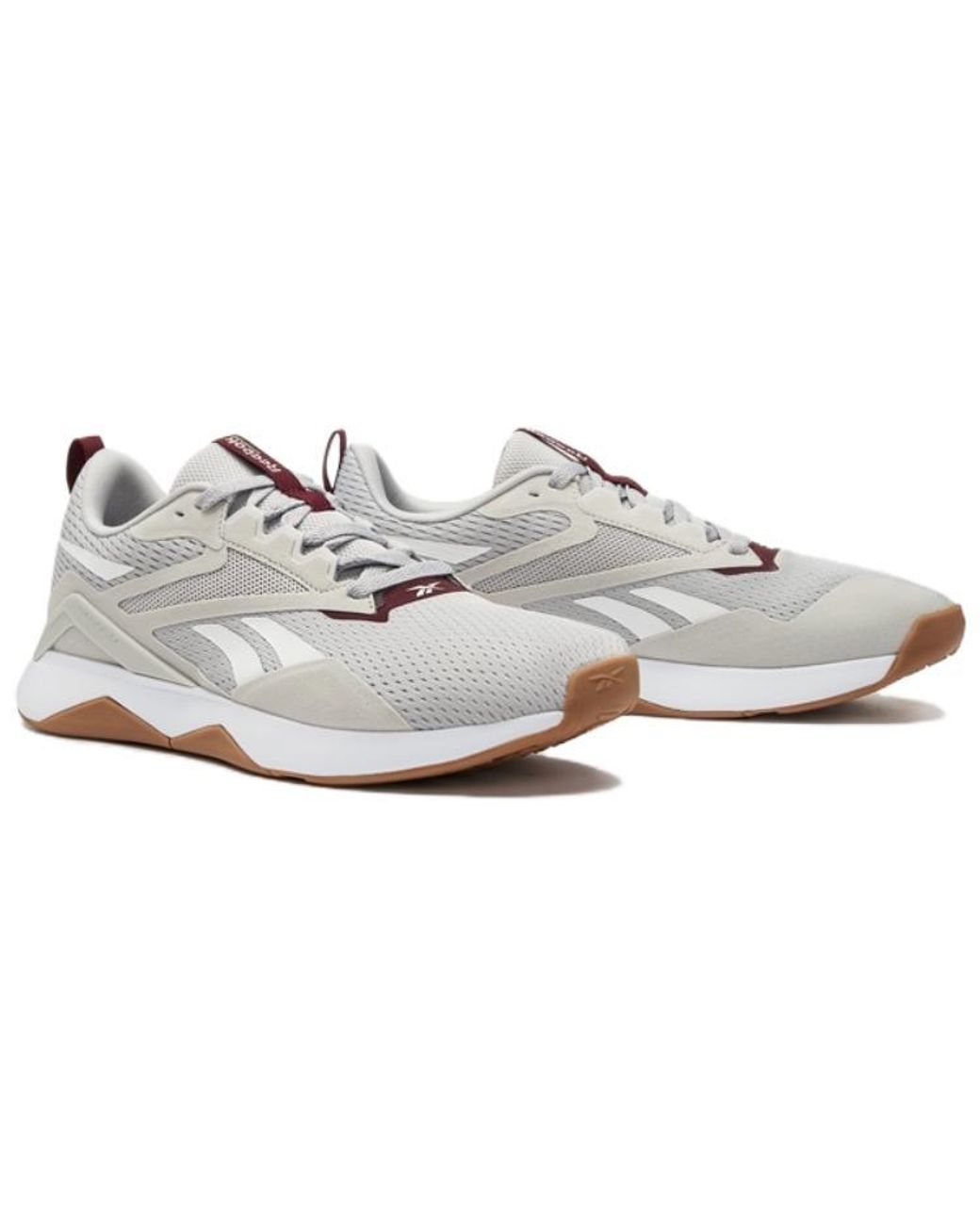 Reebok White Nanoflex Tr 2.0 'Steely Fog' for men